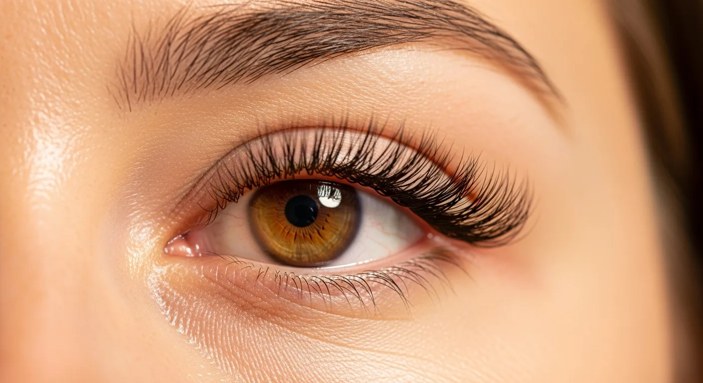 Lash extensions detail